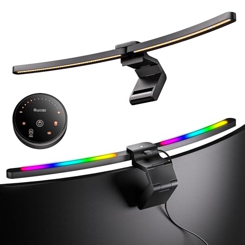 Quntis Curved Monitor Light Bar with RGB Backlight: $50.99