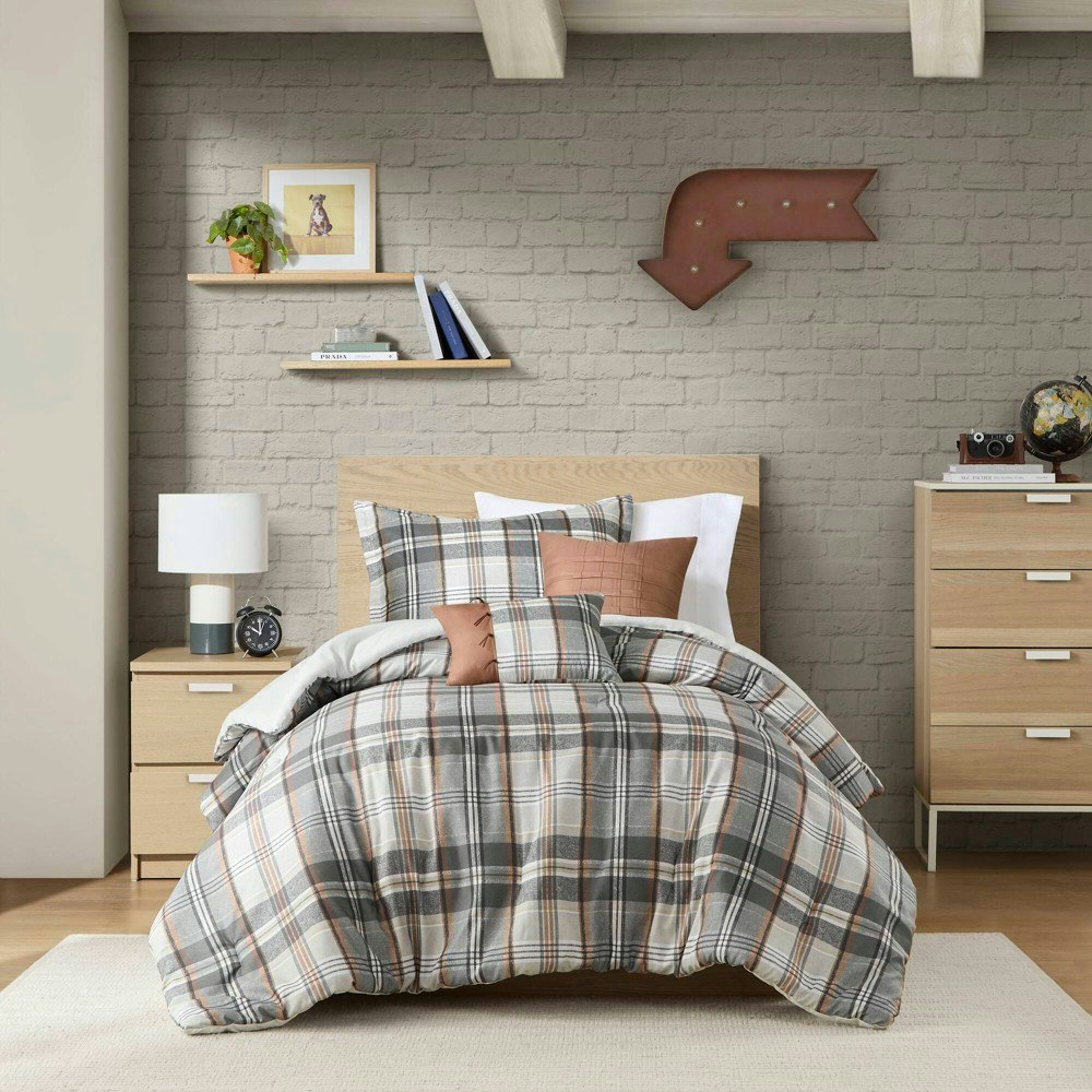 Intelligent Design Reeve Twin/Twin XL Plaid Microfiber Comforter Set: $40.49 Intelligent Design Reeve Twin/Twin XL Plaid Microfiber Comforter Set: $40.49
