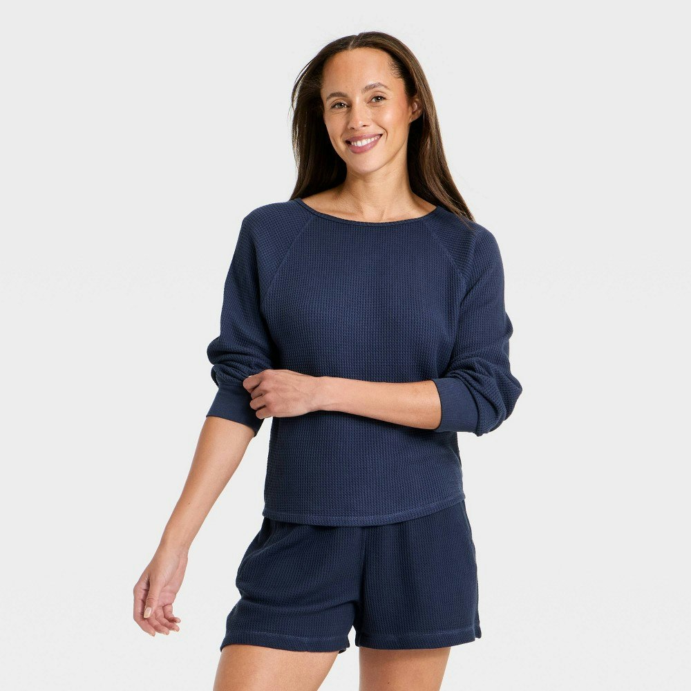 Universal Thread Women's Waffle Scoop Neck Long Sleeve T-Shirt: $25 Universal Thread Women's Waffle Scoop Neck Long Sleeve T-Shirt: $25