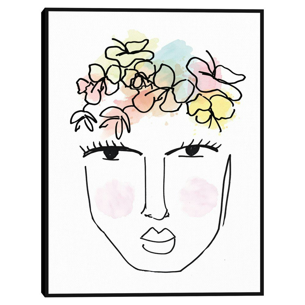Nikki Chu Flower Girl 2 Framed Canvas Art Print: $79.99 Nikki Chu Flower Girl 2 Framed Canvas Art Print: $79.99