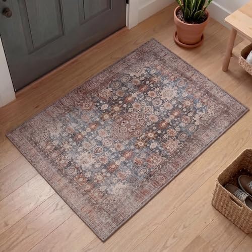 Kuden 2x3-Foot Vintage Area Rug: $16.99