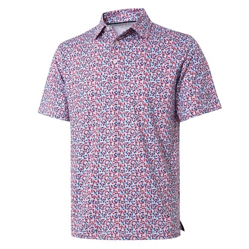 Men's Dry Fit Performance Patriotic Print Golf Polo Shirt: $19.94 Men's Dry Fit Performance Patriotic Print Golf Polo Shirt: $19.94