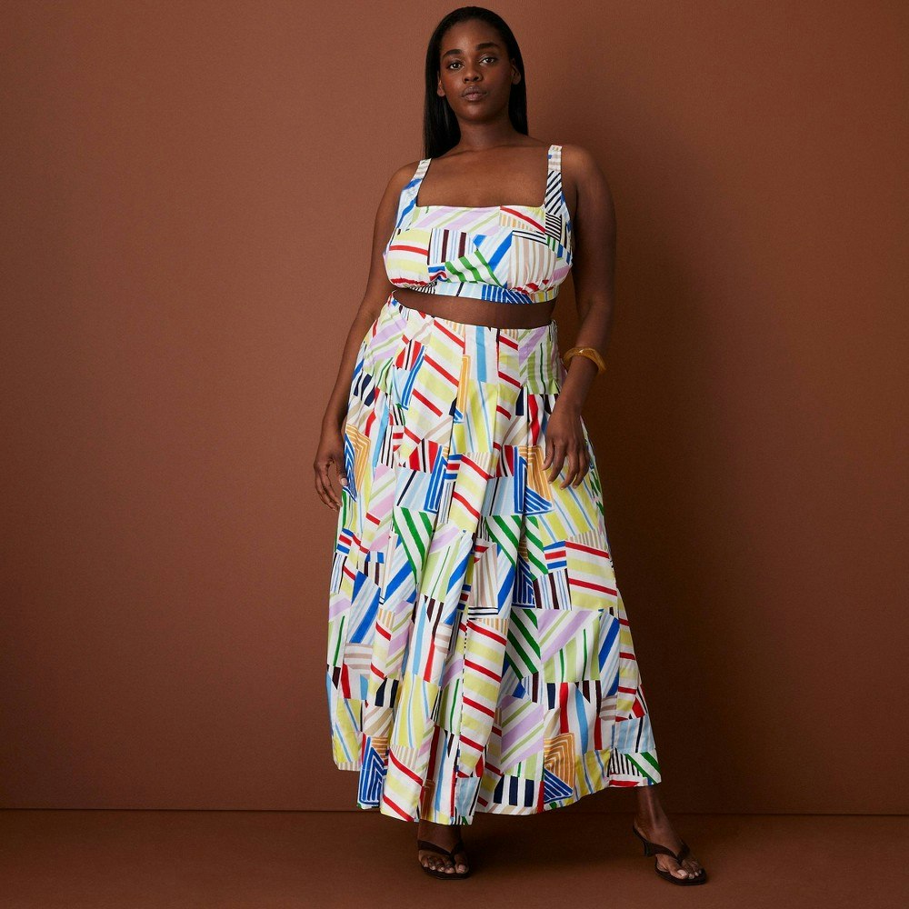 Rosie Assoulin x Target Women's Sleeveless Poplin Madras Bralette Top: $25 Rosie Assoulin x Target Women's Sleeveless Poplin Madras Bralette Top: $25