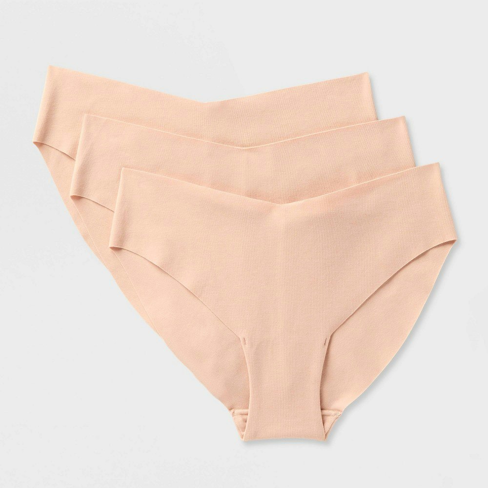 Auden Women's Invisible Edge Cotton Cheeky Underwear 3-Pack: $15 Auden Women's Invisible Edge Cotton Cheeky Underwear 3-Pack: $15