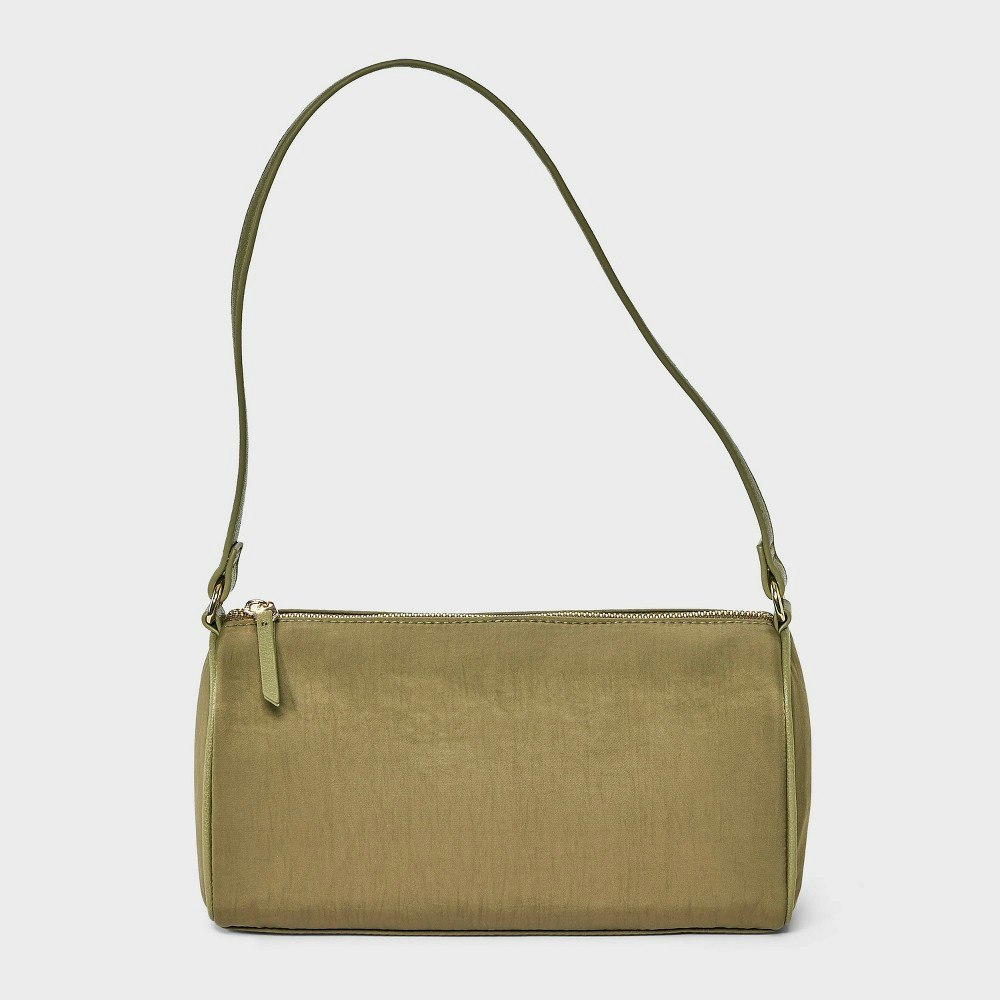 Universal Thread Barrel Shoulder Handbag: $25