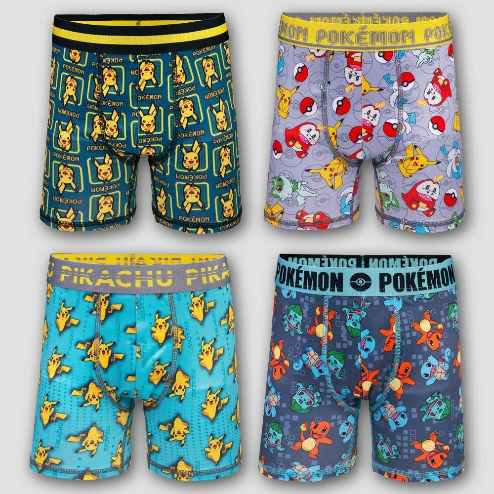 Pokemon Boys' Athletic Boxer Briefs 4-Pack: $14 Pokemon Boys' Athletic Boxer Briefs 4-Pack: $14