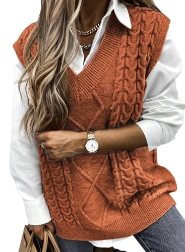 Evaless Oversized Sleeveless Sweater Vest: $29.98 Evaless Oversized Sleeveless Sweater Vest: $29.98