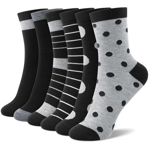 Socksfad Women's Crew Socks 6-Pack: $9.98