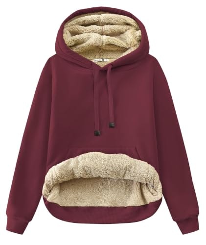 Gesean Women's Sherpa Cotton Pullover Hoodie: $25.49 Gesean Women's Sherpa Cotton Pullover Hoodie: $25.49