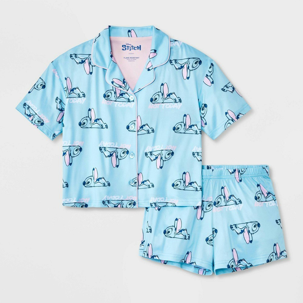 Girls' Lilo & Stitch 2-Piece Button-Down Pajama Set: $18 Girls' Lilo & Stitch 2-Piece Button-Down Pajama Set: $18