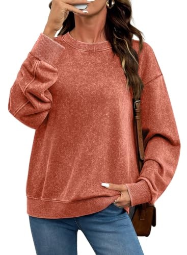 Shewin Women's Oversized Long Sleeve Sweatshirt: $19.98 Shewin Women's Oversized Long Sleeve Sweatshirt: $19.98