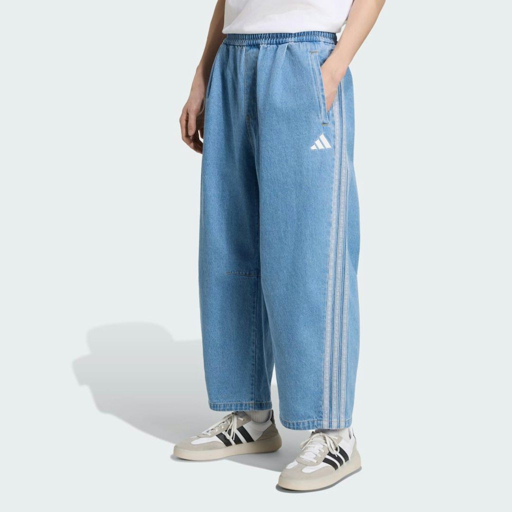 Stadium Oversized Denim Track Pants: $100