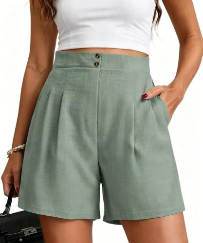 Women's High Waisted Dress Shorts with Pockets: $22.98 Women's High Waisted Dress Shorts with Pockets: $22.98