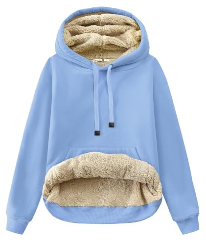 Gesean Women's Sherpa Fleece Hoodie: $25.49