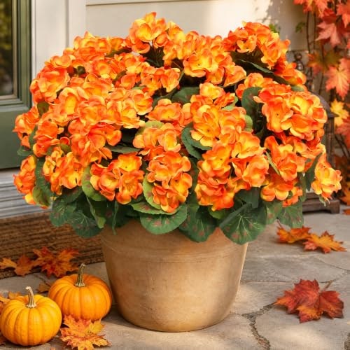 Flortevera Artificial Geraniums 6-Pack: $13.10