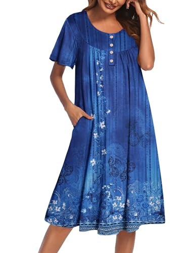 Ekouaer Women's Short Sleeve House Dress: $18.98
