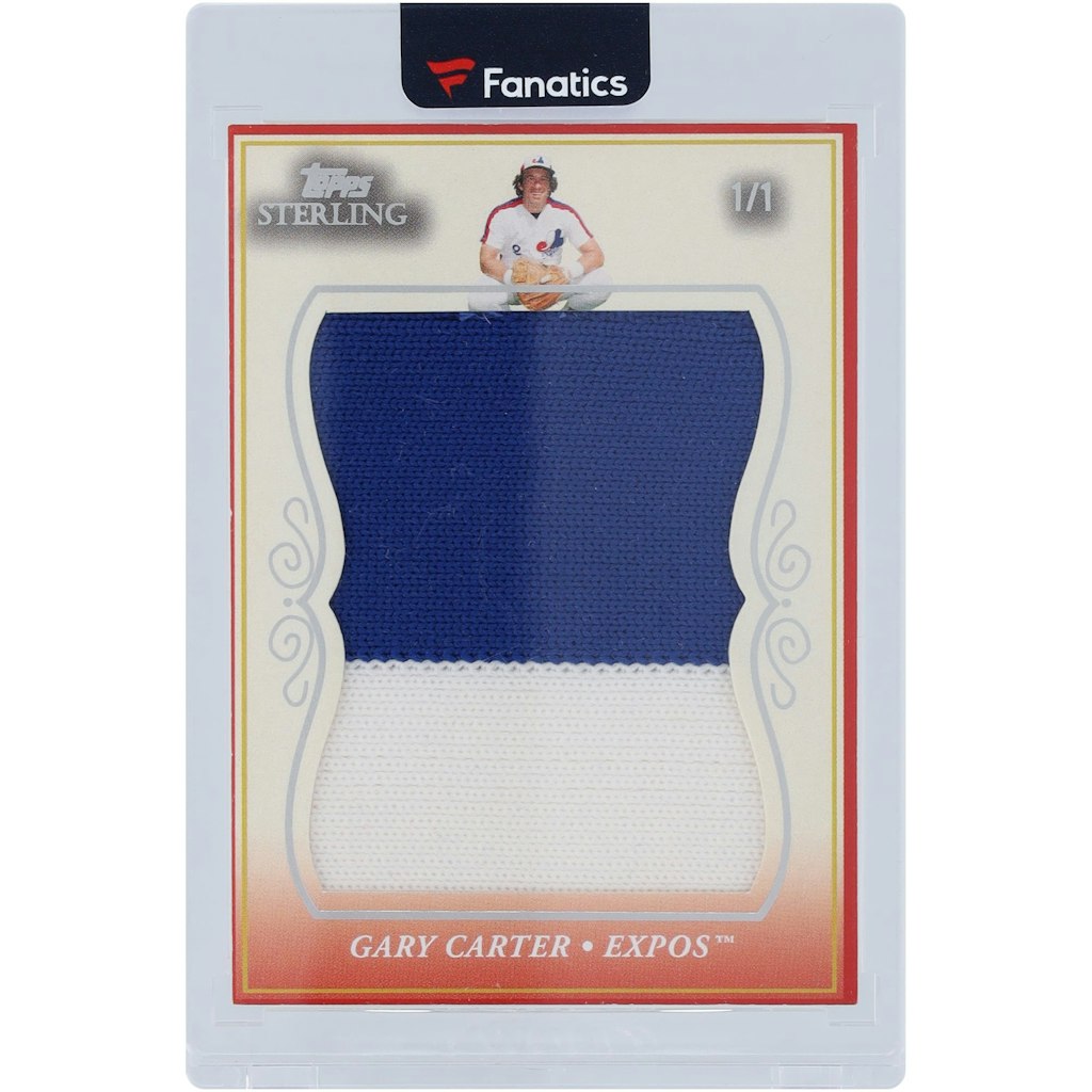 Gary Carter 2008 Topps Sterling Dual-Color Relic Card #JS-GC44: $599.99 Gary Carter 2008 Topps Sterling Dual-Color Relic Card #JS-GC44: $599.99