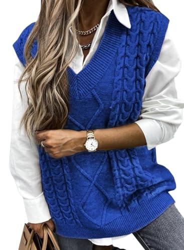 Evaless Cable Knit Sweater Vest: $26.99 Evaless Cable Knit Sweater Vest: $26.99