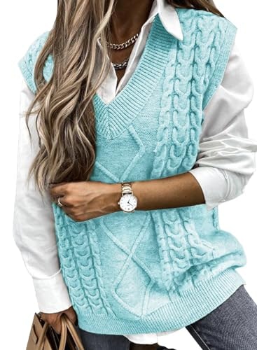 Evaless Women's Cable Knit Sweater Vest: $29.98 Evaless Women's Cable Knit Sweater Vest: $29.98