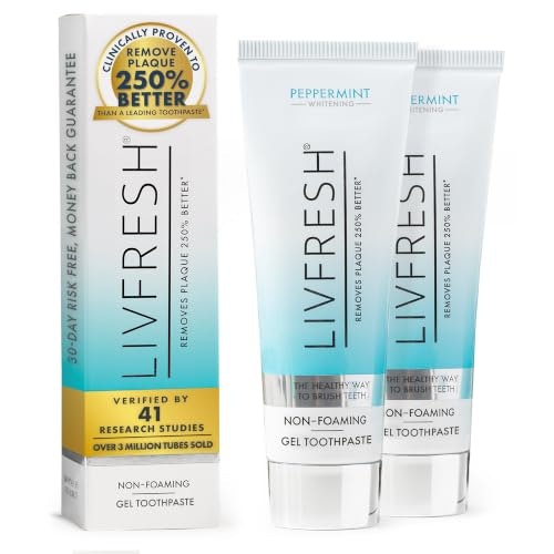 Livfresh Peppermint Toothpaste Gel 2-Pack: $33.26