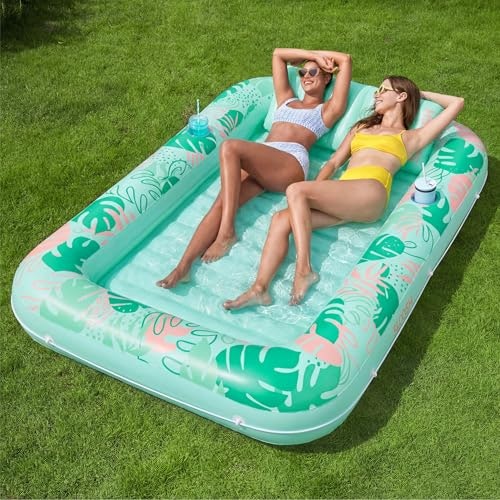 Sloosh 85" x 57" Inflatable Tanning Pool Lounger: $49.98