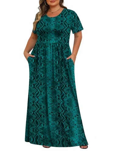 Tencede Women's Plus Size Summer Maxi Dress: $26.99 Tencede Women's Plus Size Summer Maxi Dress: $26.99
