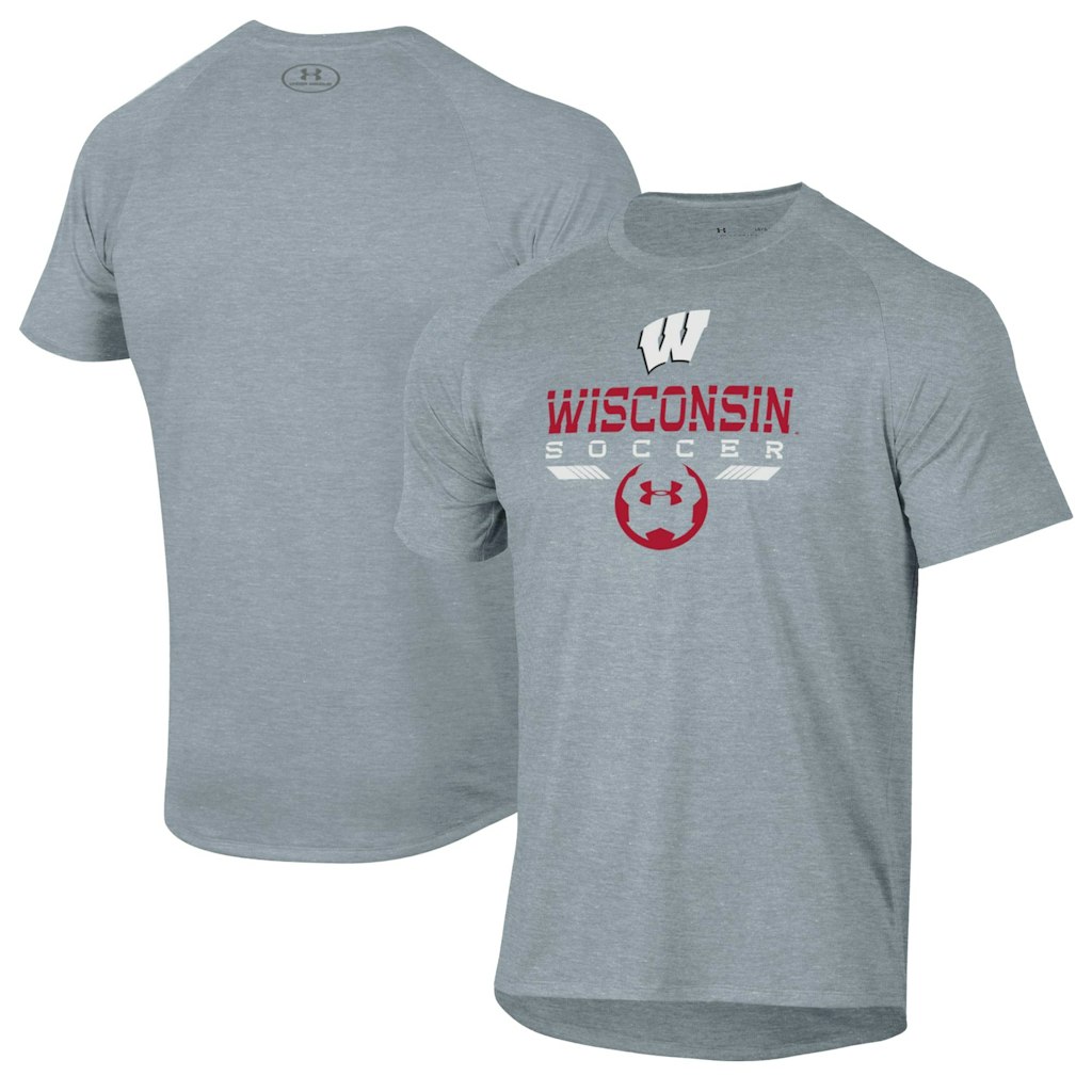 Under Armour Wisconsin Badgers Soccer Icon Tech T-Shirt: $44.99
