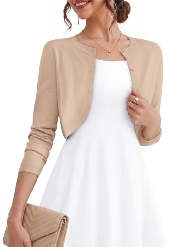 Unclecat Women's Long Sleeve Cropped Cardigan: $19.98 Unclecat Women's Long Sleeve Cropped Cardigan: $19.98
