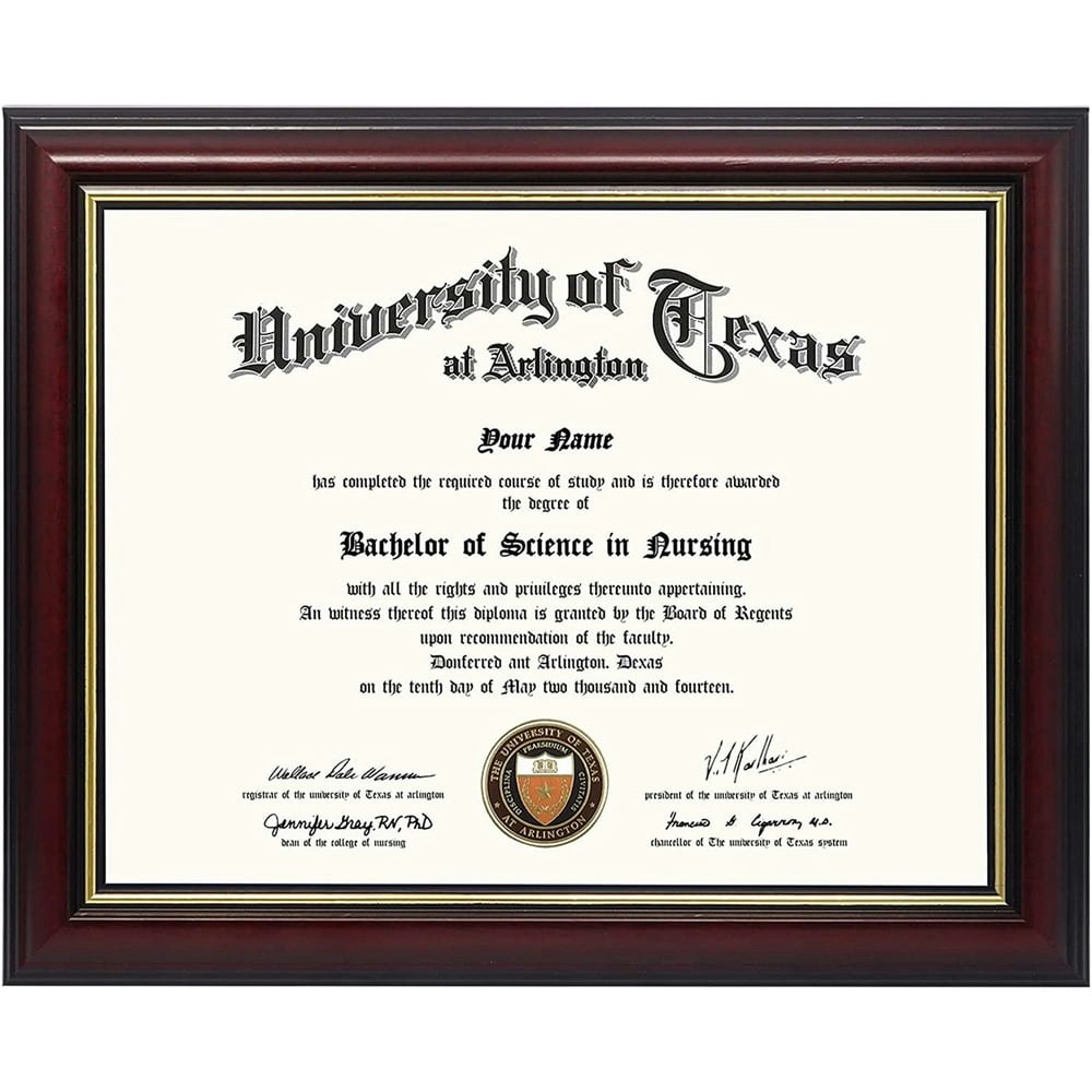 GraduationMall 8.5" x 11" Wood Certificate Holder: $15.14