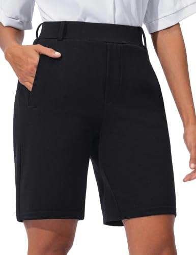 Vooveeya Women's High Waisted Casual Bermuda Shorts: $25.48 Vooveeya Women's High Waisted Casual Bermuda Shorts: $25.48