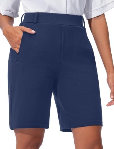 Vooveeya Women's High Waisted Casual Bermuda Shorts: $25.49 Vooveeya Women's High Waisted Casual Bermuda Shorts: $25.49