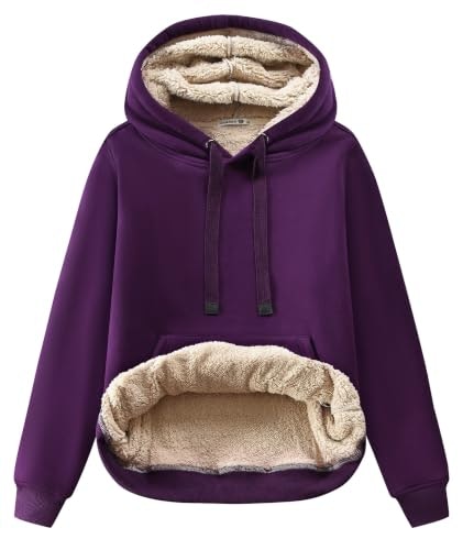 Gesean Women's Fleece Sherpa Cotton Pullover Hoodie: $25.49 Gesean Women's Fleece Sherpa Cotton Pullover Hoodie: $25.49