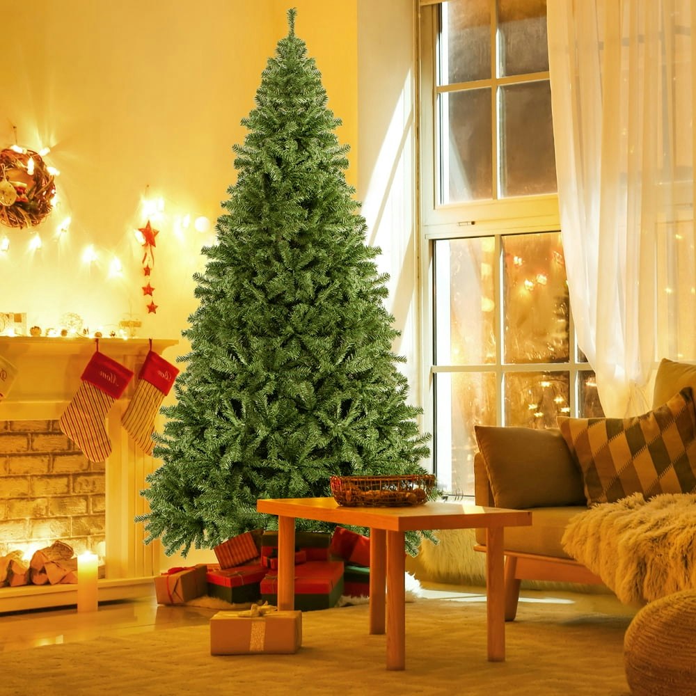 Gymax 9-Foot Artificial Hinged Christmas Tree: $105.99 Gymax 9-Foot Artificial Hinged Christmas Tree: $105.99