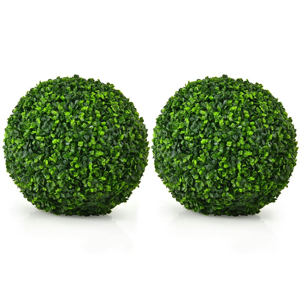 Costway 15.7-inch Artificial Boxwood Topiary Ball 2-Pack: $39.99 Costway 15.7-inch Artificial Boxwood Topiary Ball 2-Pack: $39.99