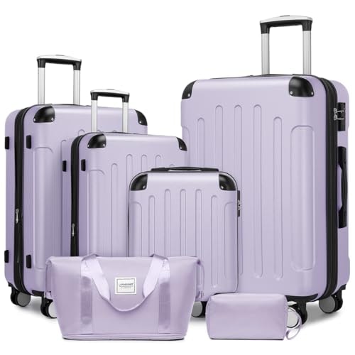 Larvender 6-Piece Expandable Luggage Set: $139.97