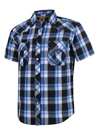 Coevals Club Men's Western Plaid Pearl Snap Short Sleeve Shirt: $24.64 Coevals Club Men's Western Plaid Pearl Snap Short Sleeve Shirt: $24.64