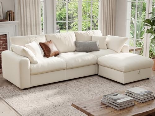 Ihanherry 110-Inch Modular Sectional Sofa with Storage Ottoman: $620.49 Ihanherry 110-Inch Modular Sectional Sofa with Storage Ottoman: $620.49