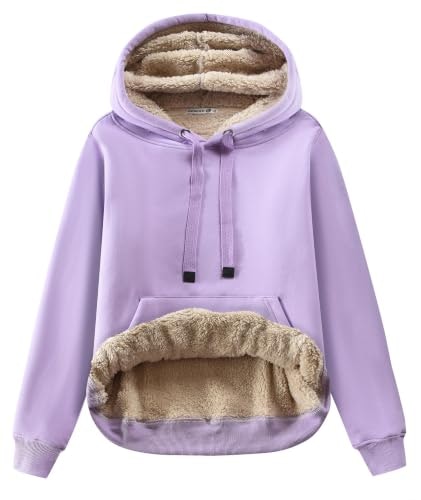 Gesean Women's Fleece Sherpa Pullover Hoodie: $25.49