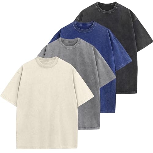 Men's Oversized Cotton T-Shirt 4-Pack: $37.97 Men's Oversized Cotton T-Shirt 4-Pack: $37.97
