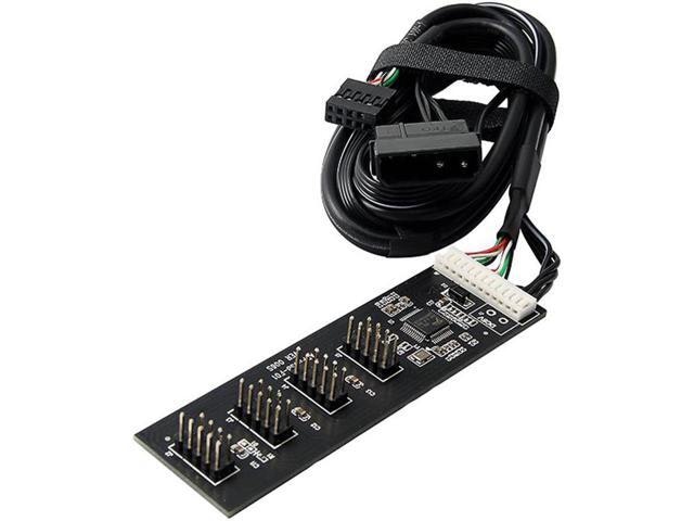 USB 9-Pin Motherboard Header 4-Port Hub Adapter: $18.09 USB 9-Pin Motherboard Header 4-Port Hub Adapter: $18.09