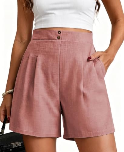 Women's High Waisted Dress Shorts with Pockets: $19.98 Women's High Waisted Dress Shorts with Pockets: $19.98