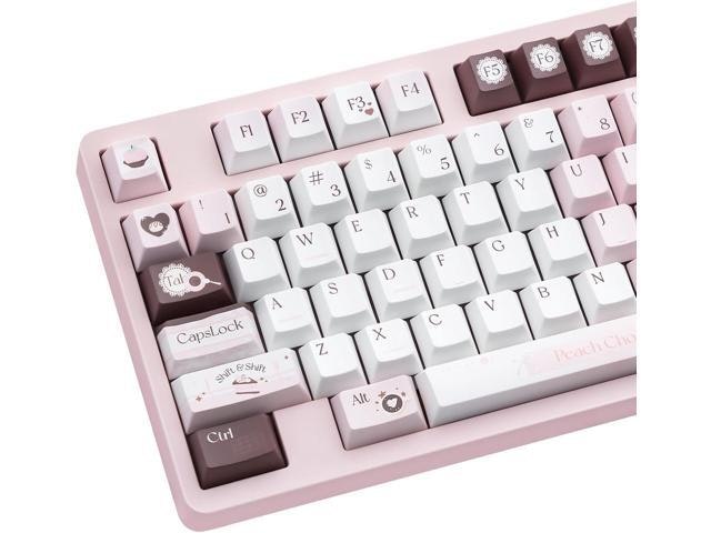 130-Key Pink PBT Cherry Profile Keycap Set: $69.77 130-Key Pink PBT Cherry Profile Keycap Set: $69.77