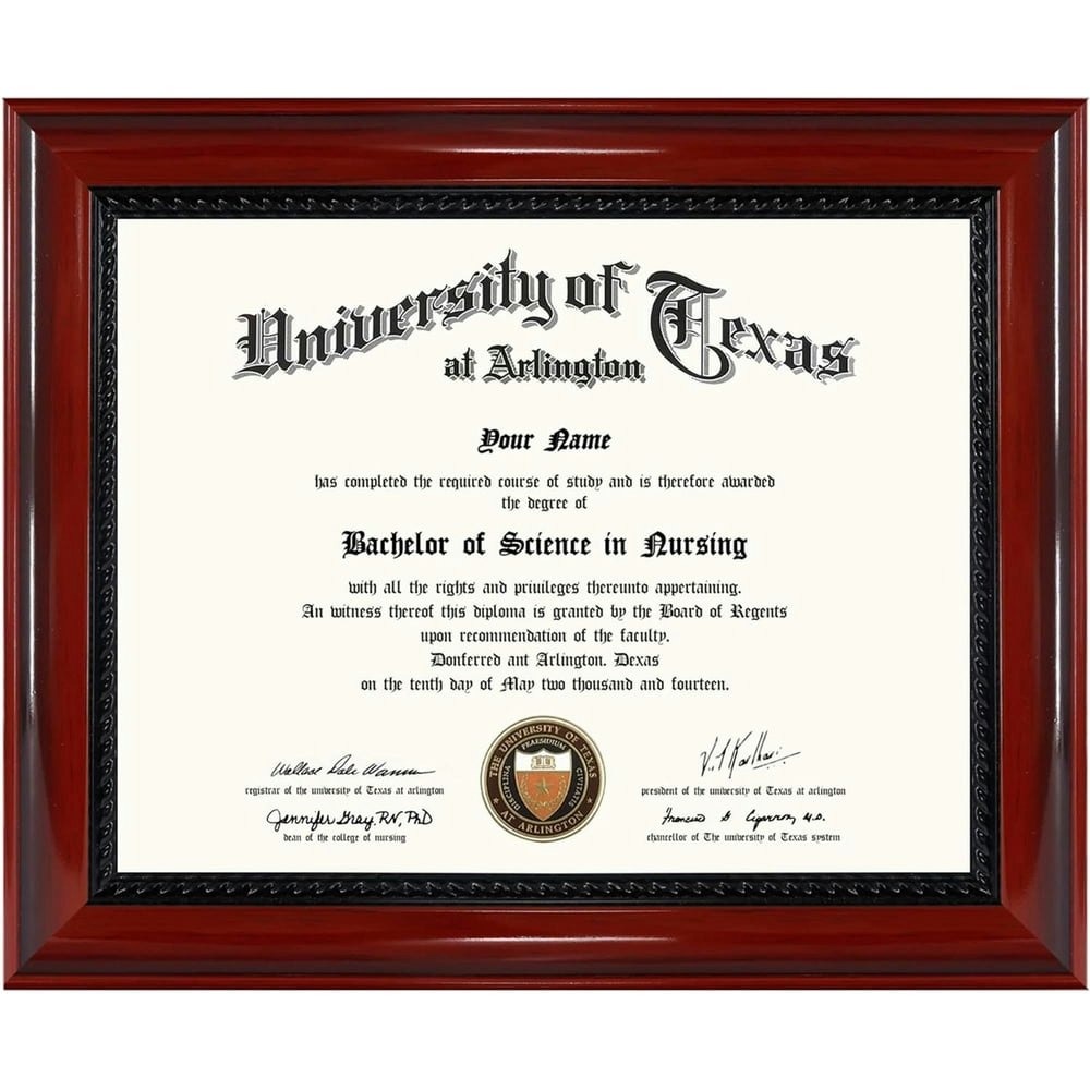 GraduationMall 8.5" x 11" Solid Wood Diploma Frame: $15.74