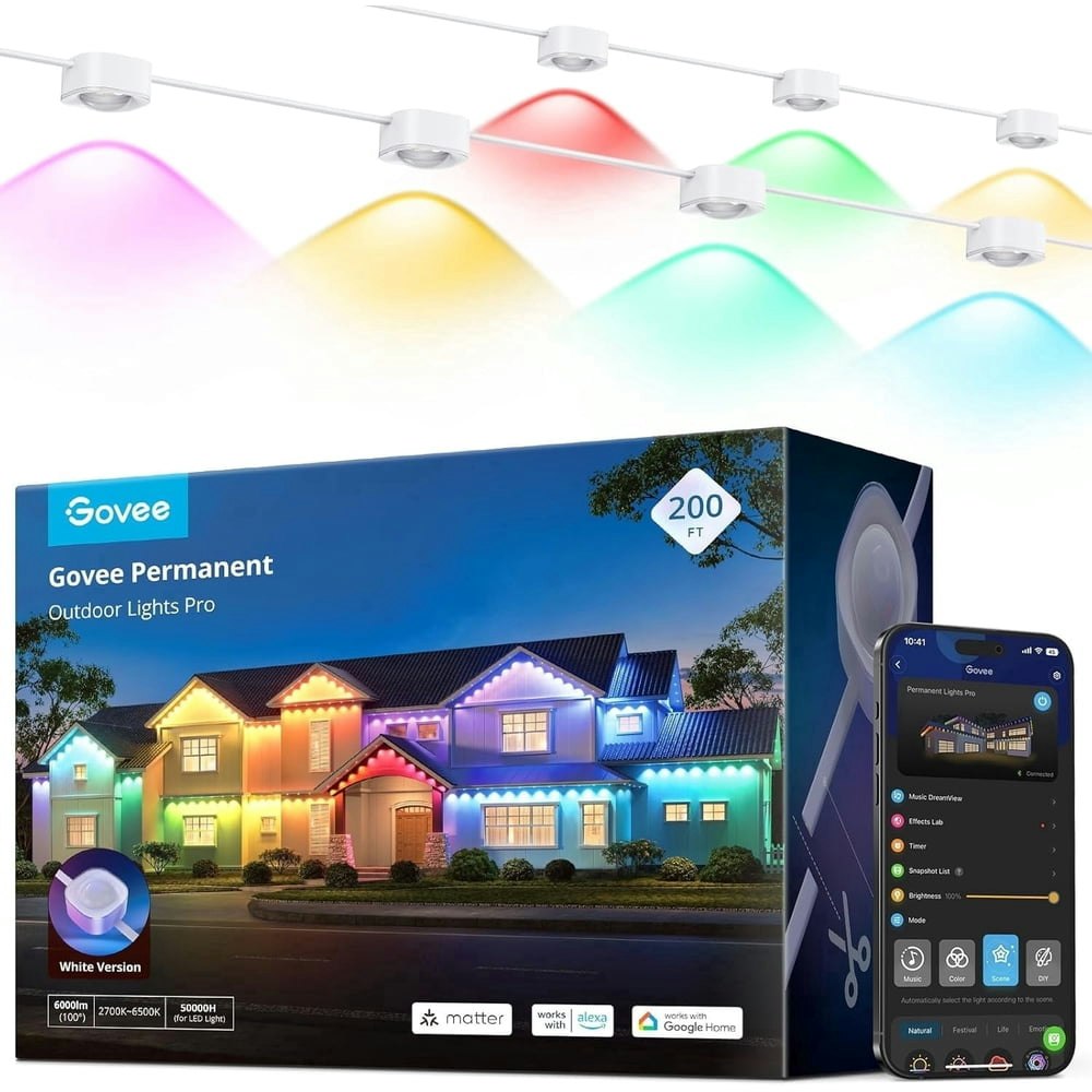 Govee 200-Foot Permanent Outdoor Pro RGBIC LED Lights: $599.99 Govee 200-Foot Permanent Outdoor Pro RGBIC LED Lights: $599.99
