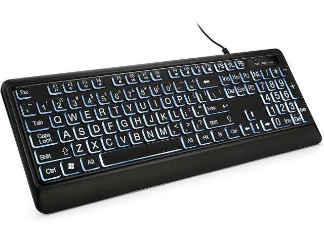KopJippom Large Print Backlit USB Wired Keyboard: $48.98