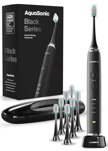 Aquasonic Black Series Ultra Whitening Electric Toothbrush 8-Pack: $29.95