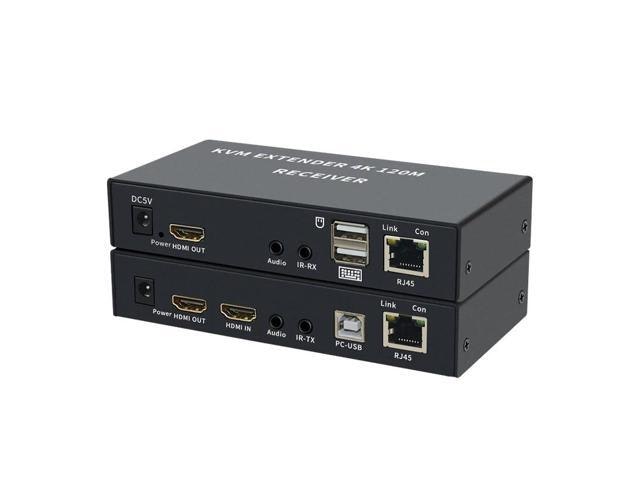 4K HDMI USB KVM Extender over Ethernet Cable: $215.04