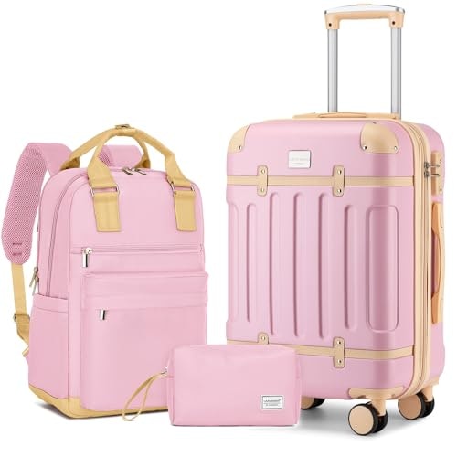 Larvender Expandable Carry-On 3-Piece Luggage Set: $84.98 Larvender Expandable Carry-On 3-Piece Luggage Set: $84.98