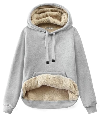 Gesean Women's Sherpa Cotton Pullover Hoodie: $25.49 Gesean Women's Sherpa Cotton Pullover Hoodie: $25.49