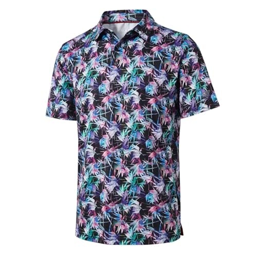 Men's Dry Fit Performance Moisture-Wicking Polo Shirt: $19.94